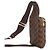 Borsa a tracolla Louis Vuitton Damier Ebene Marrone - vista 3