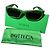 Bottega Veneta BV1143S Gafas de Sol Estampado Verde Blanco Gold hardware