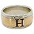 Ring Hermès Anello a fascia da donna Hermes in argento e oro