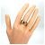 Ring Hermès Anello a fascia da donna Hermes in argento e oro - vista 2