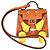 Hermès Portachiavi Hermes Bijou de Sac Kelly Doll Bag Charm Arancione Giallo