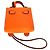 Hermès Portachiavi Hermes Bijou de Sac Kelly Doll Bag Charm Arancione Giallo - vista 2