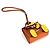 Hermès Portachiavi Hermes Bijou de Sac Kelly Doll Bag Charm Arancione Giallo - vista 3