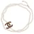 Collana Lunga Chanel con Marchio Coco e Perle Sintetiche Bianco D'oro  - vista 3