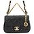 Chanel Chain Shoulder Bag Schwarz