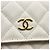 Chanel White Chain Shoulder Wallet Weiß - Ansicht 7