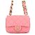 Borsa a tracolla Chanel Matelassé in pelle rosa