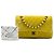 Chanel Giallo Medium Classic Velvet Double Flap - vista 7
