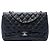 Chanel Black Jumbo Classic Caviar Single Flap Nero