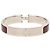 Bracciale Hermès Clic H in smalto rosso stretto PM Bordò - vista 3