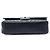 Chanel Black Medium Classic Chevron Lambskin Double Flap Nero - vista 3