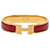 Hermès Red Narrow Enamel Clic H Bracelet PM  - view 1