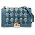 Chanel Blue Old Medium Pleated Denim Boy Flap Blau