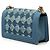 Chanel Blue Old Medium Pleated Denim Boy Flap Blau - Ansicht 2