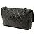 Chanel Gray Medium Quilted Metallic Aged Calfskin Chain Me Flap Marrom Cinza antracite - vista 2