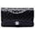 Chanel Black Medium Classic Lambskin Double Flap Nero