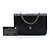 Wallet On Chain Portafoglio Chanel Black CC Quilted Caviar con catena Nero - vista 7