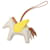 Charm per borsa Hermès Grigri Rodeo Pegase in agnello Milo bianco e Swift MM Bianco sporco  - vista 1
