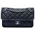 Chanel Blue Medium Quilted Caviar French Riviera Flap Blu navy