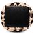 Fendi Borsa a secchiello Mini Zucca Shearling Mon Tresor Beige - vista 3