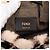 Fendi Borsa a secchiello Mini Zucca Shearling Mon Tresor Beige - vista 5