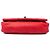 Chanel Rot Irisierend Kalbsleder Diamond Stitch Flap - Ansicht 3