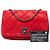 Chanel Rot Irisierend Kalbsleder Diamond Stitch Flap - Ansicht 7