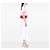 Chanel Red CC gestepptes Lammleder Wallet On Chain Rot - Ansicht 5