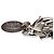 Collana con pendente Chanel Silver CC in ottone e smalto - vista 3