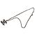 Collana con pendente Chanel Silver CC in ottone e smalto - vista 5