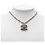 Collana con pendente Chanel Silver CC in ottone e smalto - vista 6