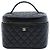 Vanity Beauty case Chanel Black Medium CC Quilted Caviar Nero