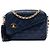 Chanel Blue CC gesteppte Lammfell Camera Bag mit Quaste Blau Marineblau