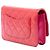 Wallet On Chain Portafoglio con catena Chanel Red Bicolor Classic in vernice Rosso - vista 2