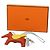 Charm per borsa Hermès Orange Milo in agnello e Swift Grigri Rodeo Pegase PM Rosso Arancione - vista 5