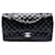Chanel Black Medium Quilted Patent Secret Label Flap Nero