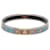 Pulseira rígida de esmalte Hermès Blue Narrow Sun Moon Stars 65 Azul  - vista 1