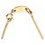 Bracciale Chanel Gold CC placcato oro con strass D'oro - vista 5