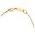 Bracciale Chanel Gold CC placcato oro con strass D'oro - vista 6