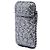 Portacellulare Chanel in tweed argento CC e paillettes con catena - vista 2