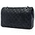 Chanel Black Medium Classic Lambskin Double Flap Nero - vista 2