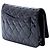Chanel Black CC gesteppte Patentleder Wallet On Chain Schwarz - Ansicht 2