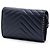 Chanel Blue CC Chevron Lammleder Wallet On Chain mit Nieten Blau Marineblau - Ansicht 2