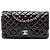 Chanel Purple Medium Classic Patent Double Flap Porpora