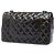 Chanel Purple Medium Classic Patent Double Flap Porpora - vista 2