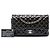 Chanel Purple Medium Classic Patent Double Flap Porpora - vista 6
