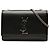 Borsa a tracolla Kate monogramma in pelle granulata nera di Saint Laurent Nero