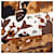 Sciarpa in seta Hermès Brown Les Dix Cavaliers 90 Marrone - vista 4