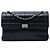 Chanel Black Chocolate Bar Lambskin Reissue 2.55 Single Flap Nero
