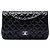 Chanel Black Jumbo Classic Lambskin Double Flap Nero